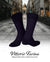Vittorio Farina Men's Ribbed Shear Nylon Anklet Dress Socks - ank - purple - 12 - Classy Cufflinks
