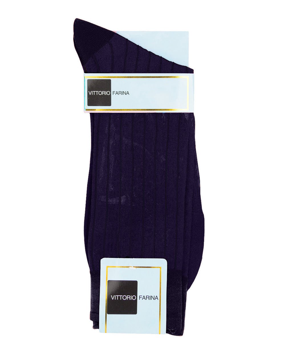 Vittorio Farina Men's Ribbed Shear Nylon Anklet Dress Socks - ank - purple - 12 - Classy Cufflinks