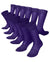 Vittorio Farina Men's Ribbed Shear Nylon Anklet Dress Socks - ank - purple - 12 - Classy Cufflinks