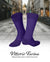 Vittorio Farina Men's Ribbed Shear Nylon Anklet Dress Socks - ank - purple - 12 - Classy Cufflinks