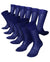 Vittorio Farina Men's Ribbed Shear Nylon Anklet Dress Socks - ank - royal - 12 - Classy Cufflinks