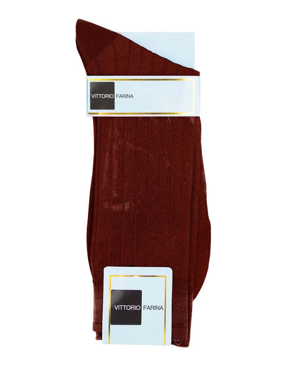 Vittorio Farina Men's Ribbed Shear Nylon Anklet Dress Socks - ank - royal - 3 - Classy Cufflinks