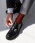 Vittorio Farina Men's Ribbed Shear Nylon Anklet Dress Socks - ank - rust - 12 - Classy Cufflinks