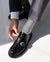 Vittorio Farina Men's Ribbed Shear Nylon Anklet Dress Socks - ank - silver - grey - 12 - Classy Cufflinks