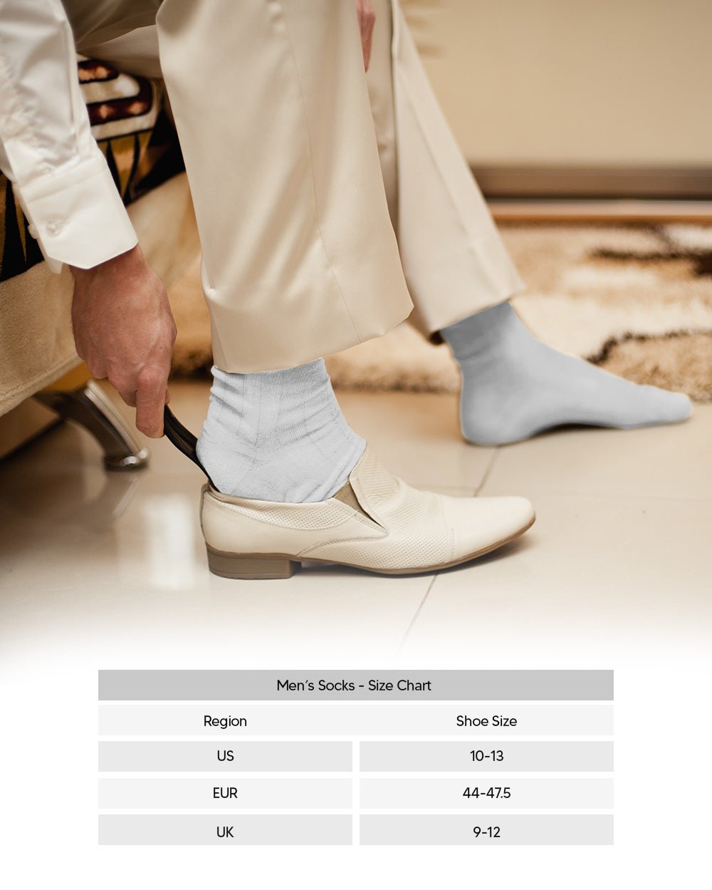 Vittorio Farina Men's Ribbed Shear Nylon Anklet Dress Socks - ank - white - 12 - Classy Cufflinks