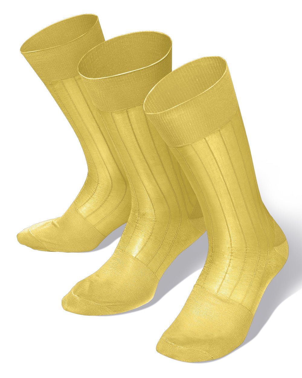 Vittorio Farina Men's Ribbed Shear Nylon Anklet Dress Socks - ank - white - 3 - Classy Cufflinks