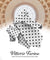 Vittorio Farina Men's Polka Dot Satin Ascot & Pocket Square - ASCOTS - PD_WHITE_BLACK - Classy Cufflinks