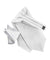 Vittorio Farina Men's Solid Satin Ascot & Pocket Square - ASCOTS - SOLID_WHITE - Classy Cufflinks