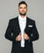Vittorio Farina Men's Solid Satin Ascot & Pocket Square - ASCOTS - SOLID_WHITE - Classy Cufflinks