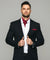Vittorio Farina Men's Woven Pasiley Ascot & Pocket Square - ASCOTS - WP_BURGUNDY - Classy Cufflinks
