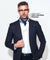 Vittorio Farina Men's Woven Pasiley Ascot & Pocket Square - ASCOTS - WP_ROYAL - Classy Cufflinks