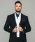 Vittorio Farina Men's Woven Pasiley Ascot & Pocket Square - ASCOTS - WP_ROYAL - Classy Cufflinks