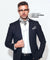 Vittorio Farina Men's Woven Pasiley Ascot & Pocket Square - ASCOTS - WP_SILVER - Classy Cufflinks