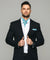 Vittorio Farina Men's Woven Pasiley Ascot & Pocket Square - ASCOTS - WP_TURQUOISE - Classy Cufflinks