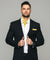 Vittorio Farina Men's Woven Pasiley Ascot & Pocket Square - ASCOTS - WP_YELLOW - Classy Cufflinks