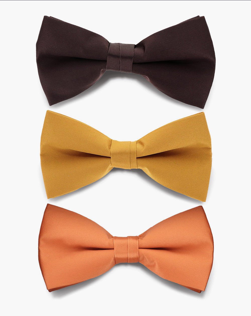 Vittorio Farina Men's Satin Bow Tie in Gift Box (Multipack) - B - SOLID - 3_FALL1 - Classy Cufflinks