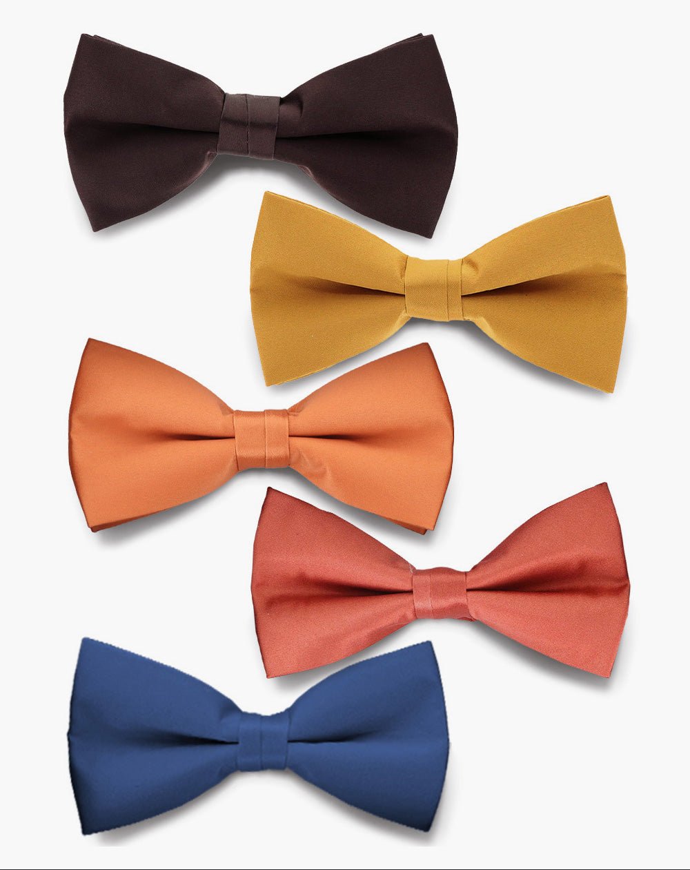 Vittorio Farina Men's Satin Bow Tie in Gift Box (Multipack) - B - SOLID - 5_FALL1 - Classy Cufflinks