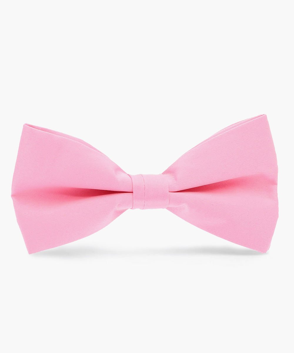 Vittorio Farina Men's Satin Bow Tie in Gift Box - basic - bow - tie - bbg - pink - Classy Cufflinks