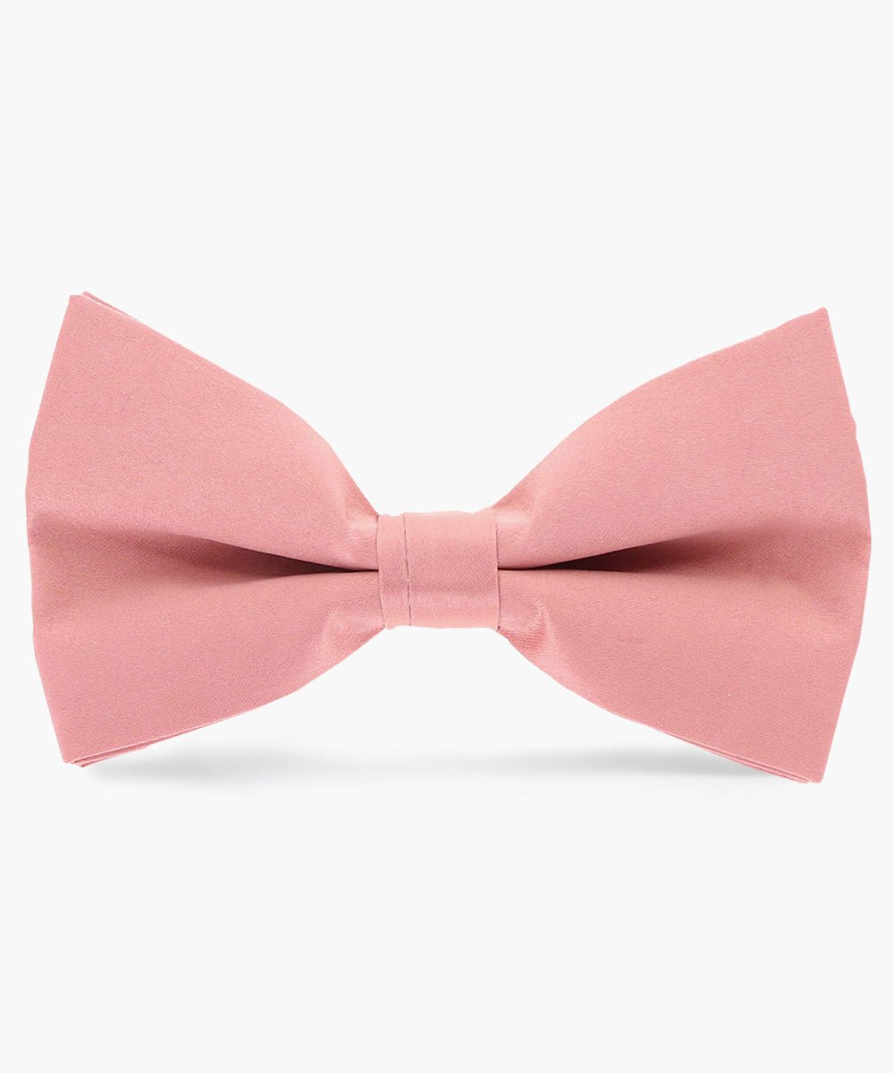 Vittorio Farina Men's Satin Bow Tie in Gift Box - basic - bow - tie - blush - Classy Cufflinks