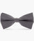 Vittorio Farina Men's Satin Bow Tie in Gift Box - basic - bow - tie - charcoal - Classy Cufflinks