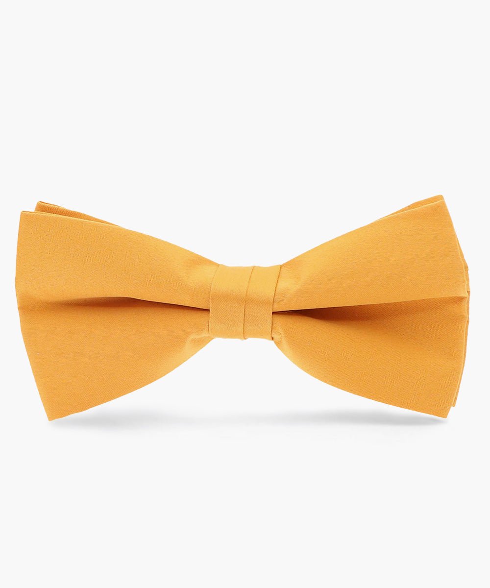 Vittorio Farina Men's Satin Bow Tie in Gift Box - basic - bow - tie - gold - Classy Cufflinks