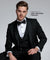 Vittorio Farina Classic Bow Tie & Pocket Square - basic - bow - tie - hanky - black - Classy Cufflinks