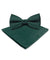 Vittorio Farina Men's Satin Bow Tie & Pocket Square in Gift Box - basic - bow - tie - hanky - hunter - Classy Cufflinks