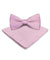 Vittorio Farina Men's Satin Bow Tie & Pocket Square in Gift Box - basic - bow - tie - hanky - lavender - Classy Cufflinks