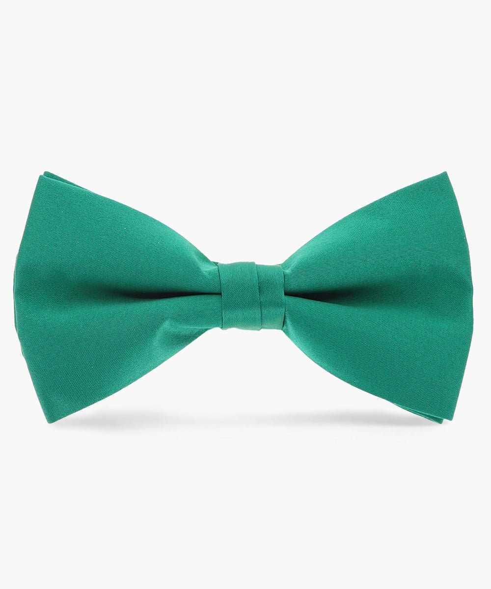 Vittorio Farina Men's Satin Bow Tie in Gift Box - basic - bow - tie - kelly - Classy Cufflinks