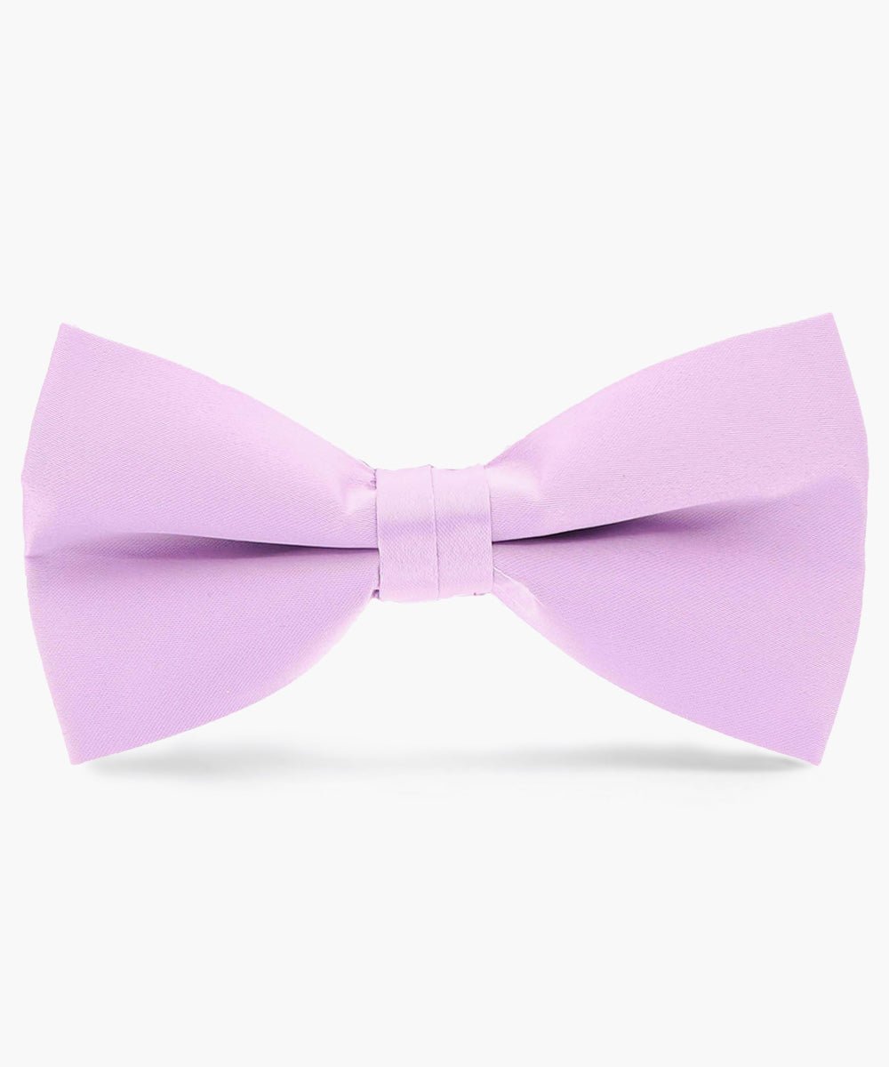 Vittorio Farina Men's Satin Bow Tie in Gift Box - basic - bow - tie - lavender - Classy Cufflinks