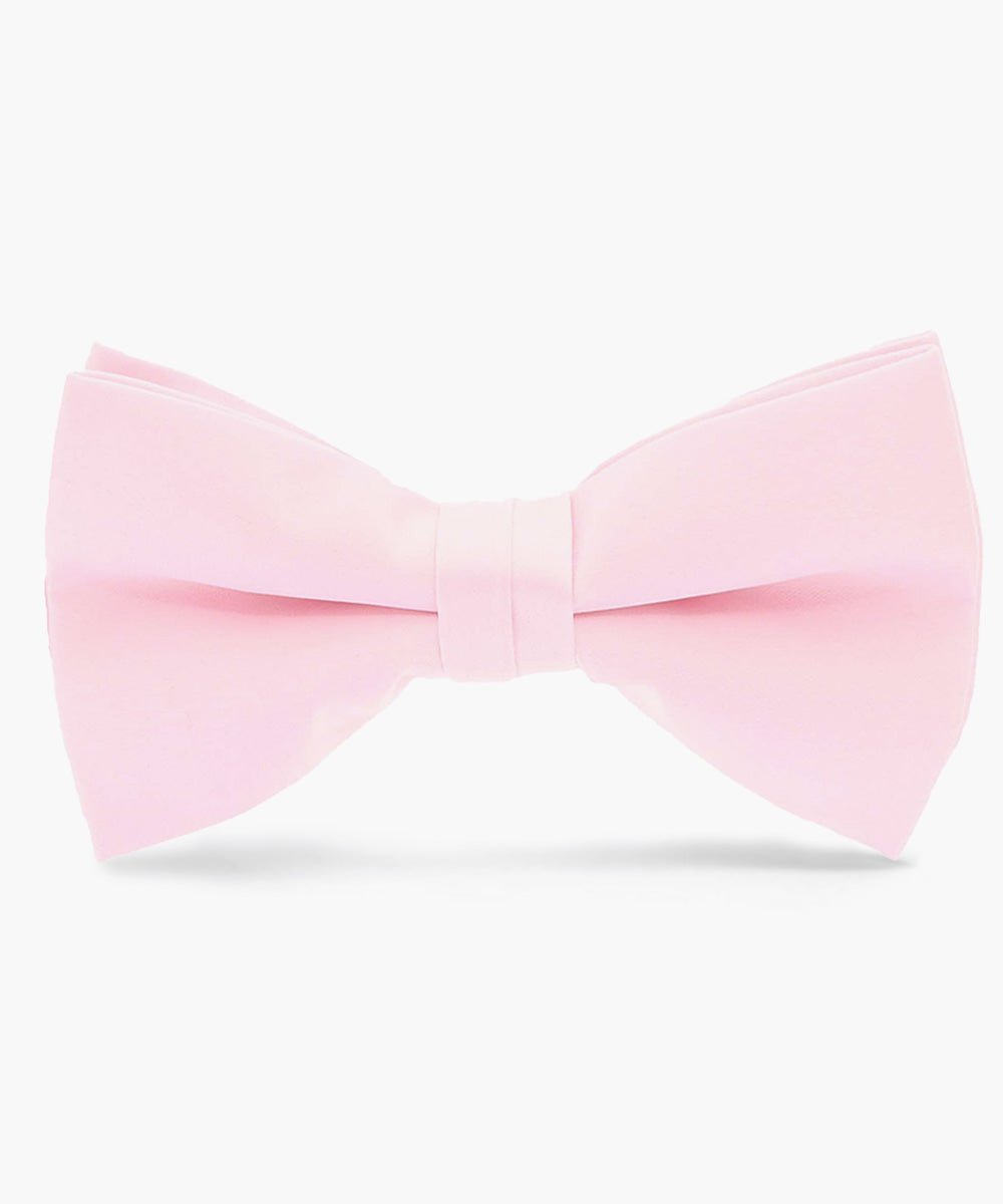 Vittorio Farina Men's Satin Bow Tie in Gift Box - basic - bow - tie - pink - Classy Cufflinks