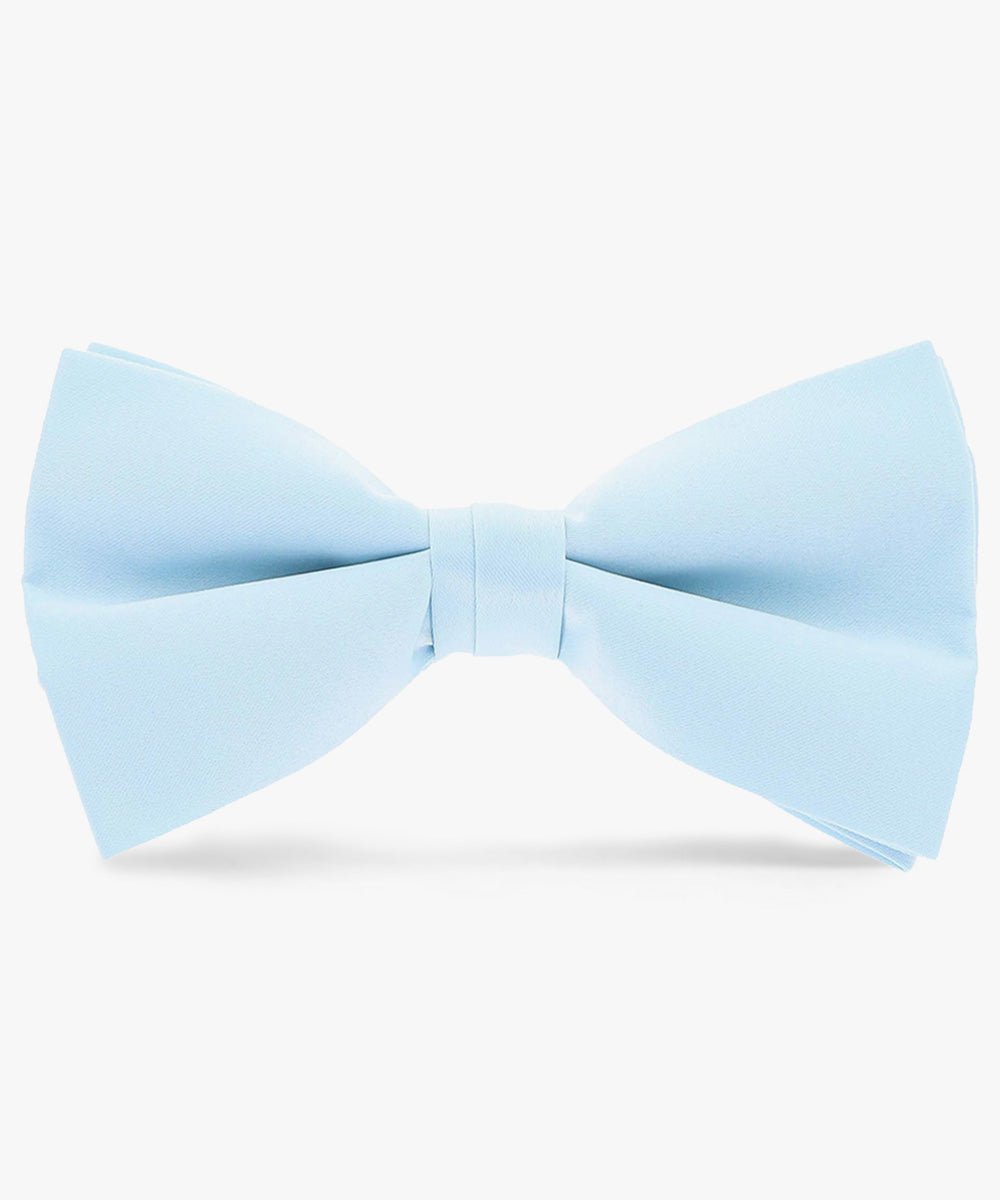 Vittorio Farina Men's Satin Bow Tie in Gift Box - basic - bow - tie - sky - Classy Cufflinks