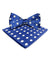 Vittorio Farina Men's Polka Dot Satin Bow Tie & Pocket Square in Gift Box - bh - 0001 - Classy Cufflinks