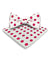 Vittorio Farina Men's Polka Dot Satin Bow Tie & Pocket Square in Gift Box - bh - 0011 - Classy Cufflinks