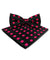 Vittorio Farina Men's Polka Dot Satin Bow Tie & Pocket Square in Gift Box - bh - 0016 - Classy Cufflinks