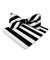 Vittorio Farina Men's Striped Satin Bow Tie & Pocket Square in Gift Box - bh - 1545 - Classy Cufflinks