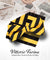 Vittorio Farina Men's Striped Satin Bow Tie & Pocket Square in Gift Box - bh - 1547 - Classy Cufflinks