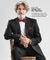 Vittorio Farina Men's Striped Satin Bow Tie & Pocket Square in Gift Box - bh - 1548 - Classy Cufflinks