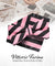 Vittorio Farina Men's Striped Satin Bow Tie & Pocket Square in Gift Box - bh - 1549 - Classy Cufflinks