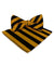 Vittorio Farina Men's Striped Satin Bow Tie & Pocket Square in Gift Box - bh - 1552 - Classy Cufflinks