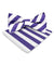 Vittorio Farina Men's Striped Satin Bow Tie & Pocket Square in Gift Box - bh - 1557 - Classy Cufflinks