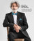 Vittorio Farina Men's Striped Satin Bow Tie & Pocket Square in Gift Box - bh - 1575 - Classy Cufflinks