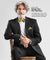 Vittorio Farina Men's Striped Satin Bow Tie & Pocket Square in Gift Box - bh - 1576 - Classy Cufflinks