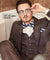 Vittorio Farina Men's Striped Satin Bow Tie & Pocket Square in Gift Box - bh - 1581 - Classy Cufflinks