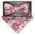 Vittorio Farina Floral Designer Bow Tie & Pocket Square - BH-21009 - Classy Cufflinks