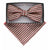 Vittorio Farina Geometric Designer Bow Tie & Pocket Square - BH-21069 - Classy Cufflinks