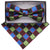 Vittorio Farina Geometric Designer Bow Tie & Pocket Square - BH-21133 - Classy Cufflinks