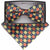 Vittorio Farina Geometric Designer Bow Tie & Pocket Square - BH-21158 - Classy Cufflinks