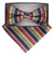 Vittorio Farina Geometric Designer Bow Tie & Pocket Square - BH-21177 - Classy Cufflinks