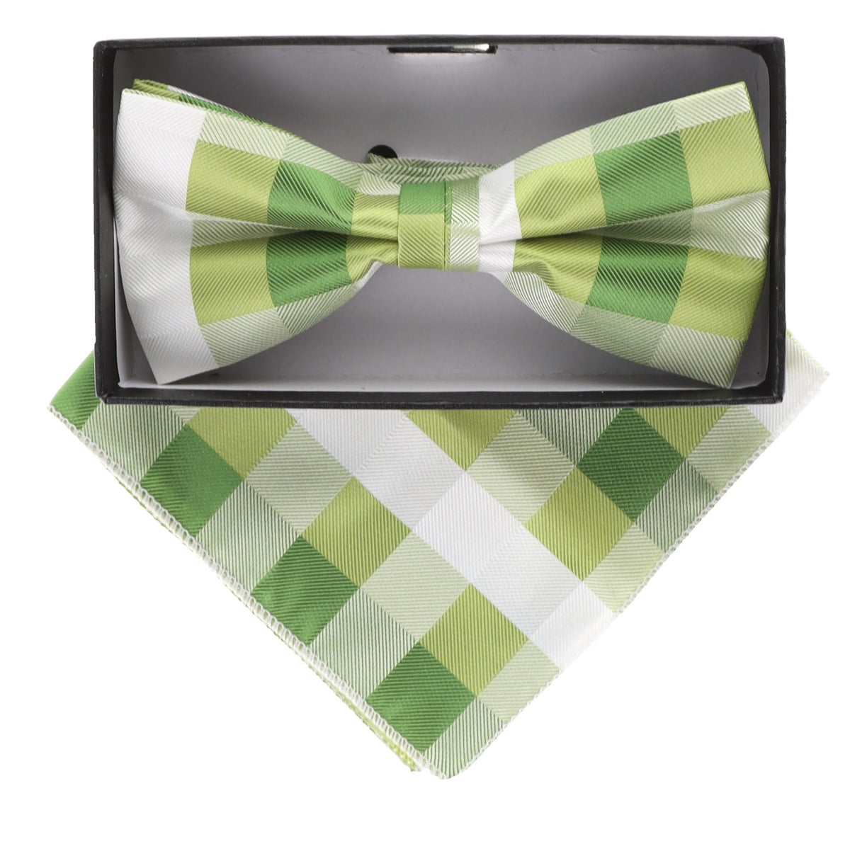 Vittorio Farina Geometric Designer Bow Tie &amp; Pocket Square - BH-5094 - Classy Cufflinks